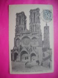HOPCT 12311 ANUL 1904 CATEDRALA LAON -FRANTA TCV - VECHE -STAMPILOGRAFIE -TIMBRU --EUROPA - -ROMANTICA- -CIRCULATA