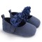 Pantofiori bleumarine cu trandafirasi (Marime Disponibila: 9-12 luni (Marimea