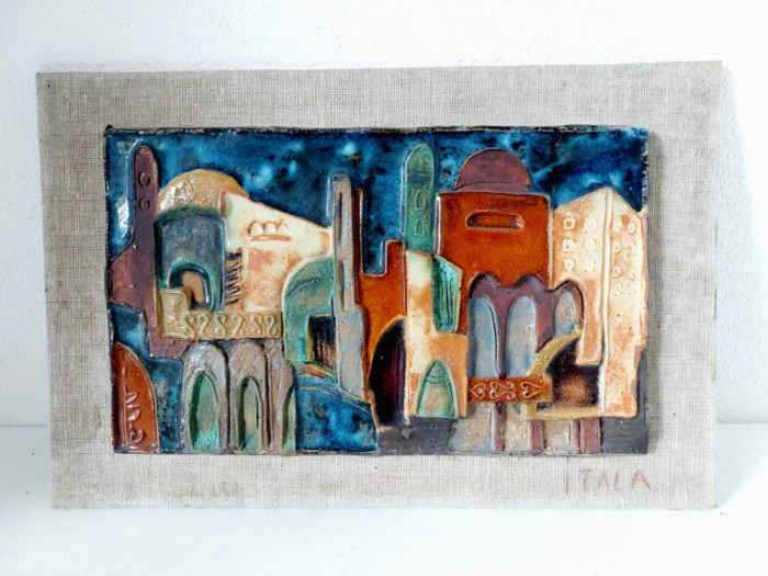 Placa ceramica studio art galzurata imagine oras localitate ITALA