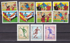 Yemen 1976/1982 sport fotbal MI 181-183/289-292/294-297 MNH w59 foto