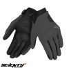 Manusi barbati pentru scuter - motocicleta Urban vara Seventy model SD-C40 Asphalt Custom culoare: gri &ndash; degete tactile M (8 cm)