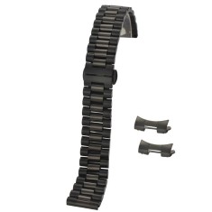 Bratara Metalica Neagra cu Deployant 14mm 16mm 18mm 19mm 20mm 21mm 22mm 23mm 24mm WZ822