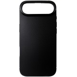 Husa tip capac spate Carbon silicon neagra pentru Apple iPhone 17 Air