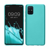 Husa Kwmobile pentru Samsung Galaxy A71, Verde deschis, Silicon, KWM000010ZN016C, Carcasa