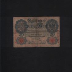 Rar! Germania 20 mark marci 1907! seria3400595