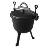 Ceaun Fonta Emailata Perfect Home 10L, Tip Cazan Sub Presiune, Negru, 30cm, Cu Capac, Inaltime 48cm
