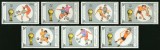 Set 7 timbre Mongolia 1990 &ndash; Campionatul Mondial de Fotbal Italia '90 &ndash; FIFA World Cup, MNH
