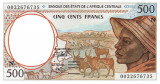 Statele Africii Centrale 500 Franci (N) Guineea Ecuatoriala 2 000 P-501Ng UNC