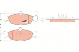 TRW GDB1040 COTEC set placute frana,frana disc