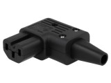 Conector Alimentare AC Mufă Mamă 10A 250VAC IEC 60320 8.5mm
