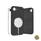 Husa MagSafe pentru Apple iPhone 16e Tech-Protect Liquid Silicone Neagra