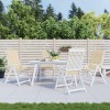 Gossi perne scaun spatar inalt, 4 buc., bej, 120x50x3 cm, textil