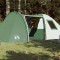 vidaXL Cort de camping cupolă pentru 6 persoane, verde, impermeabil