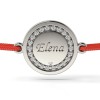 Bratara din argint cu snur model Magic Coin cristale, Atcom