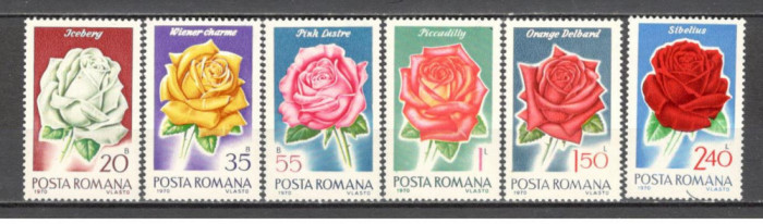Romania.1970 Flori-Trandafiri CR.218