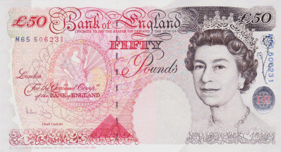 Bancnota Marea Britanie 50 Pounds (2006) - P388c UNC foto