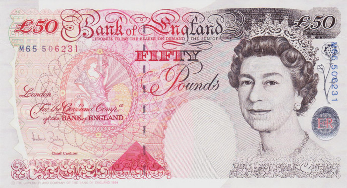 Bancnota Marea Britanie 50 Pounds (2006) - P388c UNC