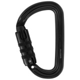 Carabiniera Alpinism PETZL Sm&#039;D Triact Lock Neagra, 23kN, Aluminiu, Compacta, Ușoară, Siguranță Automată, CE EN 362, CE EN 12275