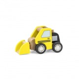 Buldozer din Lemn VIGA , Jucarie Montessori pentru Copii, Ideala pentru Joc Creativ si Distractiv