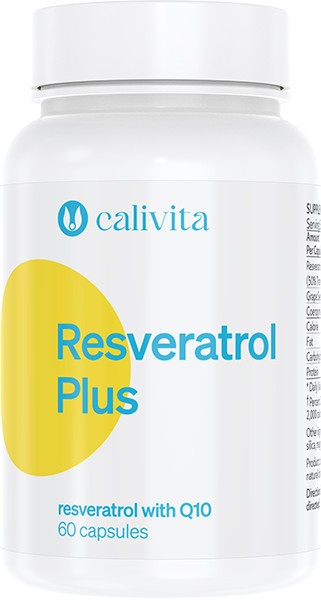 Supliment alimentar cu Resveratrol si Coenzima Q10 Resveratrol Plus (60 capsule) - Calivita