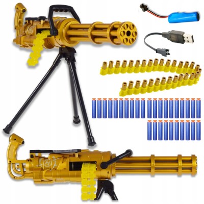 Lansator automat/manual de săgeți din spumă cu bipied și set de baterii foto