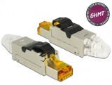 Conector de ansamblare RJ45 Cat.8 metal, Delock 86485