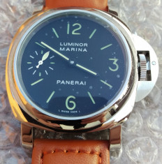 Ceas mecanic replica Luminor Marina Panerai 44 mm mecanism Unitas 6497 foto