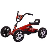 Kart pentru copii cu cadru metalic si roti EVA rosu, Oem