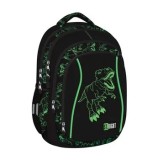 Ghiozdan St.Right BP04, colectia Reflective T-Rex, 43 x 32 x 20 cm, 4 compartimente