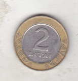 bnk mnd Lithuania 2 litai 2001 , bimetal