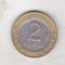 bnk mnd Lithuania 2 litai 2001 , bimetal