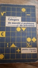 CULEGERE DE EXERCITII SI PROBLEME DE ARITMETICA PENTRU CLASELE V-VII - IVANCA OLIVETTO