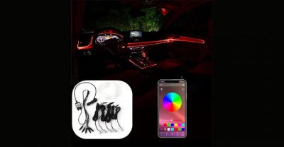 Fir neon RGB, Lumina Ambientala Auto, Control din Aplicatie foto