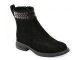Ghete ALDO negre, K350063, din piele intoarsa