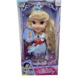 Papusa Cinderella in rochita de printesa cu sunete si lumina