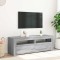 vidaXL Comodă TV cu lumini LED, gri sonoma, 120x35x40 cm 815685