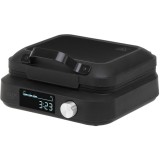 Aparat pentru vafe AD 3087, 2200W, LED Display, Temporizator automat, 6 niveluri de rumenire, Negru