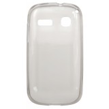 Husa silicon ultraslim fumuriu transparent pentru Alcatel One Touch Pop C3