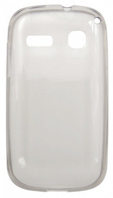 Husa silicon ultraslim fumuriu transparent pentru Alcatel One Touch Pop C3 foto