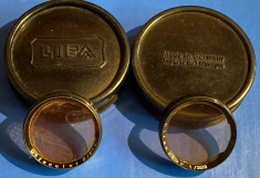 ,,LIFA&quot; DOUA FILTRE FOTO VECHI IN CUTIILE(EBONITA) ORIGINALE/ 1/28,5 si 2/28,5