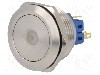 Intrerupator anti-vandalism, ON-(ON), &Oslash;28mm, ONPOW - GQ28-11D/G/24V/S