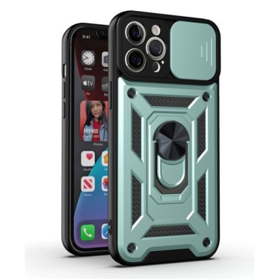 Husa pentru iPhone 12 Pro Max - Techsuit CamShield Series - Green foto