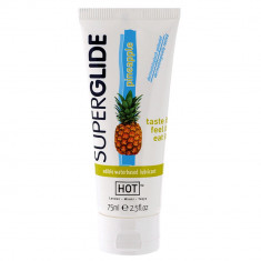 Gel lubrifiant cu aromă de lubrifiere sex comestibil ananas 75ml foto