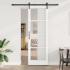 VidaXL Ușă glisantă ORKDAL Alb 78 x 232 cm Lemn masiv de pin 3331828