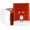 Set de 30 de plicuri cu bule tip mailers, format A5, 18 x 23 cm, autoadezive, ideale pentru trimiterea pachetelor de sarbatori, rosu, cu Mos Craciun A