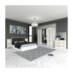 Dormitor Mob01 Alb 140x200cm
