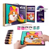 Set pictura cu argila usoara, 29 29 cm - Fox, Okto