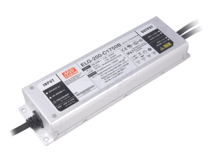 Alimentator LED 200W 57-114VDC