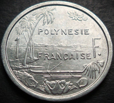 Moneda exotica 1 FRANC - POLYNESIE / POLINEZIA FRANCEZA, anul 1979 * Cod 3800 foto