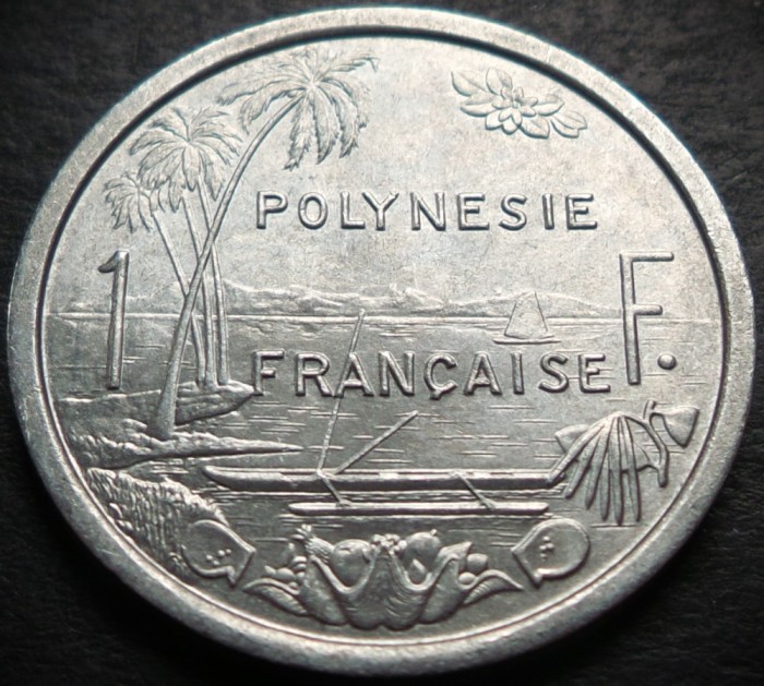 Moneda exotica 1 FRANC - POLYNESIE / POLINEZIA FRANCEZA, anul 1979 * Cod 3800